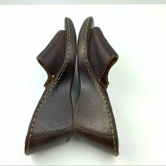 Born Ida sandals sz 7 38 M/W brown leather wedge - Picture 6 of 13